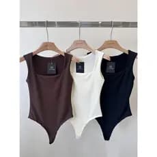 kit 3pcs Body Suplex Feminina Regata Com Forro Tecido Grosso Tendencia Novidade Primavera
