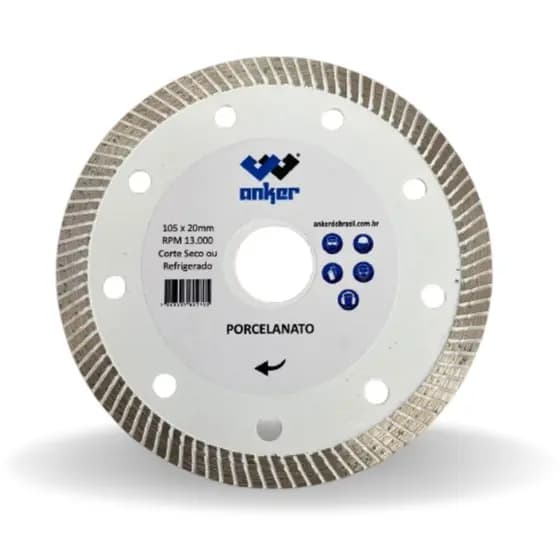 Disco Diamantado P/ Cortar Porcelanato Ultra Fino Corte Acabamento Perfeito Exelente Rendimento