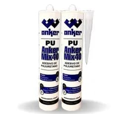 Kit 2 Adesivo Silicone PU 40 Fix Selante Cinza 350G Anker