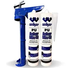 2 Selante Silicone Adesivo Cola Pu 40 + Aplicador
