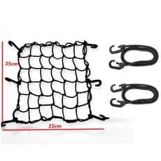 Kit Rede Elástica Moto Bike Redinha Carga Aranha Capacete Estica Reforçada Com ou Sem extensor