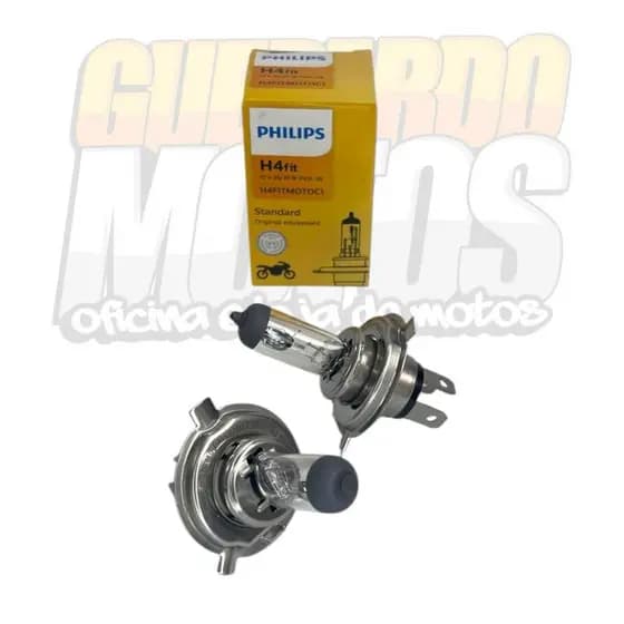 Lâmpada Farol Philips H4 35/35w Extra Duty H4 amarela
