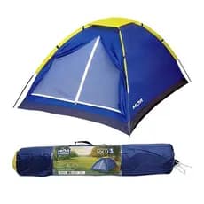 Barraca de Camping Iglu Azul 2 Pessoas Fácil Montagem Leve E Resistente Com Sacola de Transporte Mor