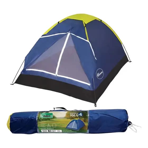 Barraca Camping 4 Pessoas Impermeável Com Bolsa Iglu Garag
