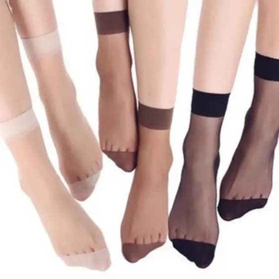 Kit 10 Pares Meia Fina Tornozelo Amorarma Tamanho 35-40 Soquete Feminina