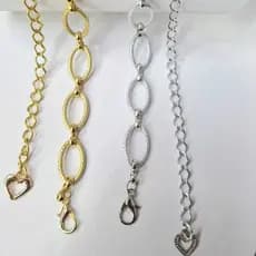 Cinto corrente feminino modelo oval moda blogeira