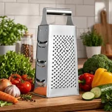 Ralador  4 Faces Aço Inox Resistente Cozinha Para Verduras Legumes Frutas ENVIO IMEDIATO