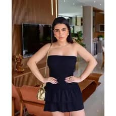 Vestido feminino curto Camila lastex