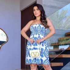 Vestido feminino verão estampado Brasil