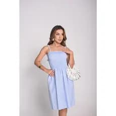 Vestido Feminino Listrado Ivete Casual Elegante