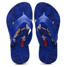 Chinelo Infantil Menino Do Sonic Super Leve e Confortável