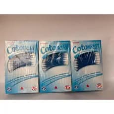 Kit 3 cotonetes 75 unidades cada