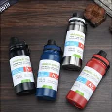 KIT 10 Garrafa Térmica de Academia 1000ml De Aço Inoxidável Com Isolamento Térmico Com Alça