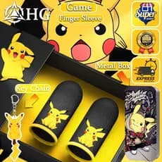 HG Pikachu Gamers Luvas À Prova De Suor Móveis Com Manga De Dedo Tela Sensível Ao Toque Controlador De Jogos De Telefone PUBG