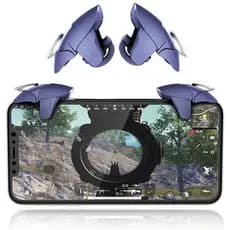 HG 1 Par De Jogos Para Celular , Botão De Fogo , Gatilho De Jogo De Metal Smartphone L1R1 , Facas De Atirador/Regras De