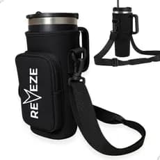 Bolsa Porta Copo ou garrafa, Alça Ajustável E Bolso Em Neoprene Ombro Portátil De 950ML a 1L