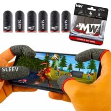 Kit Luvinha de Dedo Gamer MegaWolf Anti-Suor Celular FPS Free Fire PUBG COD