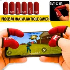 Luva de Dedo Gamer Anti-Suor MegaWolf Respirável FPS Free Fire PUBG COD Mobile