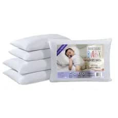 Travesseiro Baby 100% Algodão Percal Suporte Macio Antialérgico Confortável