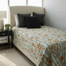 Cobre-leito Prático Microfibra Estampada Sortido Solteiro ou Casal Peça Única Ultrassônico