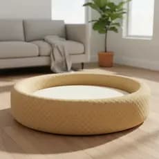 Cama Pet Flanell Borbon 45cm X 45cm Capa Removível Lavável
