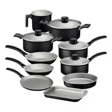Jogo De Panelas Aluminio Antiaderente 10 Peças Tramotina