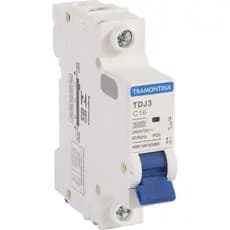 Disjuntor Unipolar Monofasico Tramontina Din 10 16 20 25 32 40 50 63a