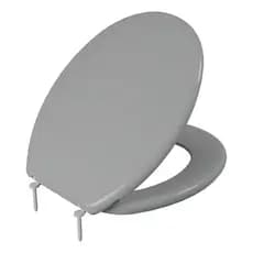 Assento Sanitario Almofadado Universal Oval Astra Slim Cinza