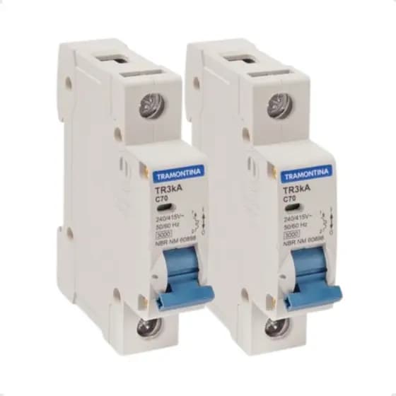 Disjuntor Unipolar Tr3ka-1c70 1p 70a 3ka Tramontina