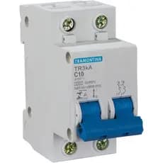 Disjuntor Bipolar Bifasico Tramontina Din 10 16 20 25 32 40 50 63a