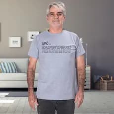 Camiseta Básica Avô Homenagem Vovô Dicionario Fofo