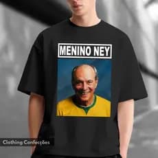Camiseta Menino Ney Futebol Brasileiro Seleção Canarinho Craque Meme MatoGrosso Secos Molhados MPB