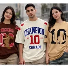 KIT 3 Camisetas tradicionais Estampadas Champion 10 Basquete Verão Estilosa Americana