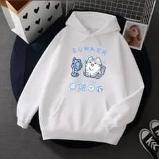 Moletom Gatinho Fofo Basico Canguru Quente Frio Inverno CUT CUT Gatinho Estampado