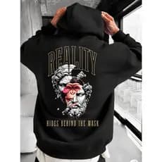 Blusa de Frio Masculina Quente Bolso Canguru Basico Estampado Confortavel Premium