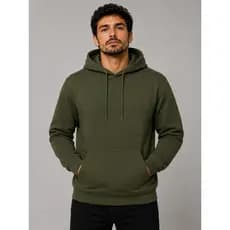 Moletom de frio Masculino Unissex Liso Basico Trabalho Quentinho Leve de algodão Canguru
