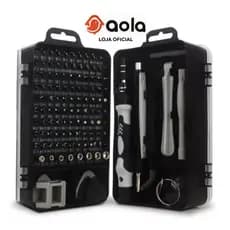 Kit Ferramentas 115 Peças | Chaves de Precisão para Celular, Notebook e Tablet | Reparo Fácil