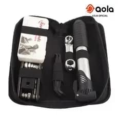 Ferramentas portátil para Bicicleta  Reparo de Pneu, Bomba de Ar e Bolsa de Quadro Kit Completo