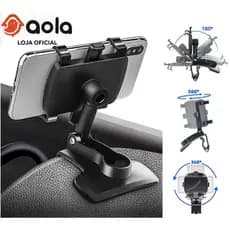 Suporte de Celular Multifuncional para Carro Versátil Firme e Resitênte