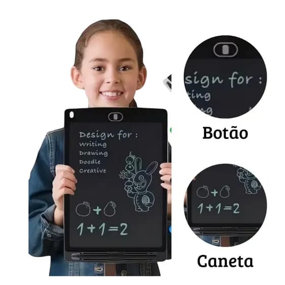 Lousa Mágica Tela Lcd Tablet Infantil De Escrever E Desenhar brinquedo infantil