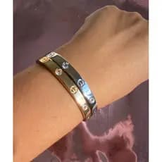 Bracelete Clássico Love Cravejado