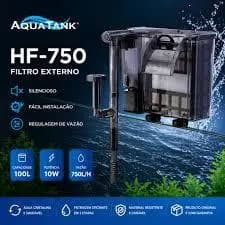 Filtro Externo Hang-on Aquatank HF-750 Original Hbl 750l/h Para Aquario de até 70L