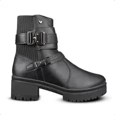 Bota Feminina Mississipi Cano Baixo Modelo Coturno Fashion Tratorada
