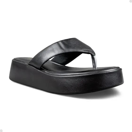Tamanco Feminino Plataforma Tira Grossa Estilo Chinelo VIa Scarpa Lançamento