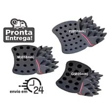 Esponja Nudred Dupla Face Profissional Enrolar Cabelo.