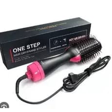 Escova Secadora Alisador Elétrica Quente Cabelo Com 3 Em1 Hair Styler FANG APENAS 110V