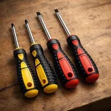 Kit Jogo De Chave Fenda 4 peças Ferramenta Cabo Emborrachado Ferramentas Pronta Entrega