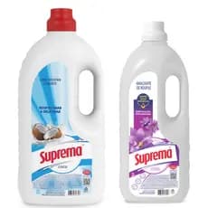 Kit Lava Roupas Sabão Liquido Coco 3 Litros + Amaciante Suprema 2 Litros Roupas Delicadas