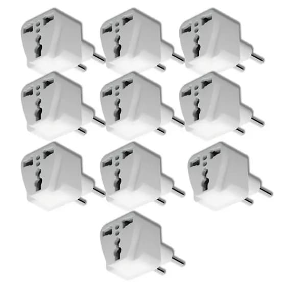 Adaptador Tomada Universal Padrão Europeu Uk Para Brasil