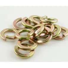 Arruela de Pressão Aço Carbono 8x15x2 Dourado – Kit com 10 Unidades
